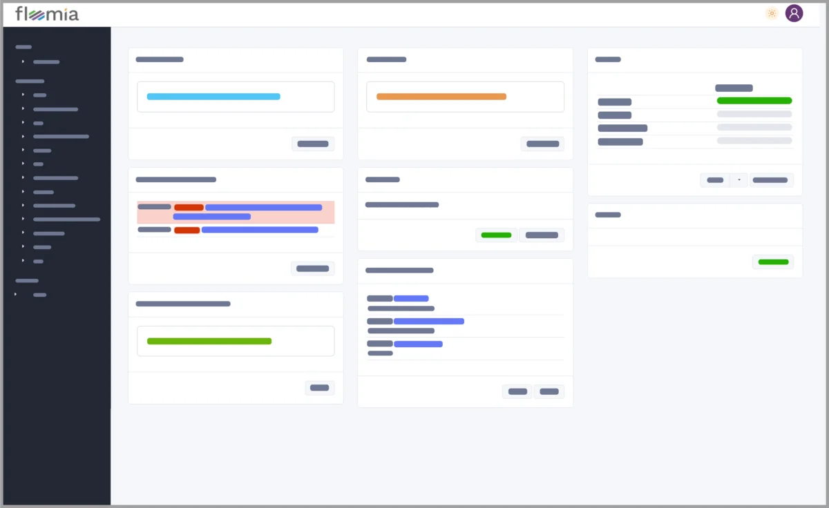 Floomia-Dashboard für Handelsunternehmen